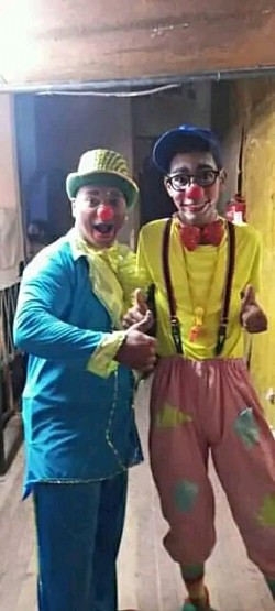 Junto a mi amigo Calabacín