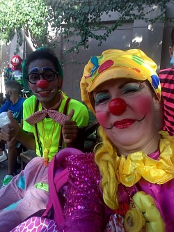 Con Popina antes del show