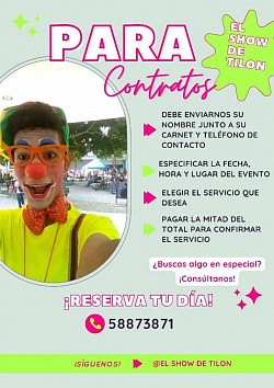 Planilla informativa para reservar